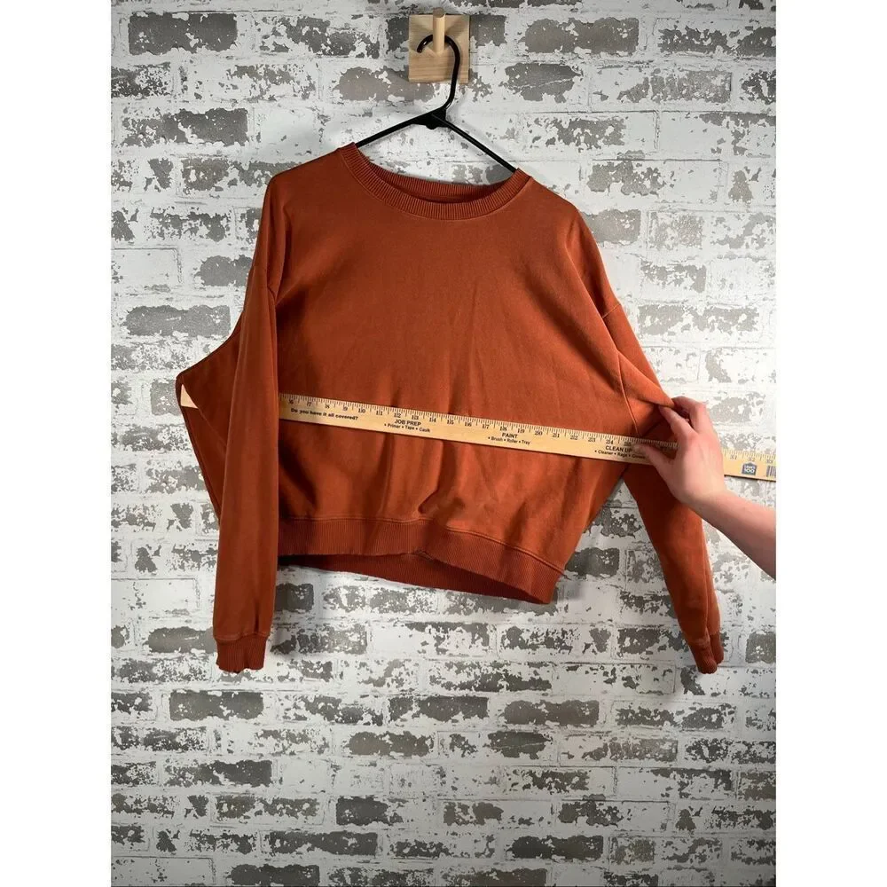 American Eagle | women burnt orange cropped crew neck